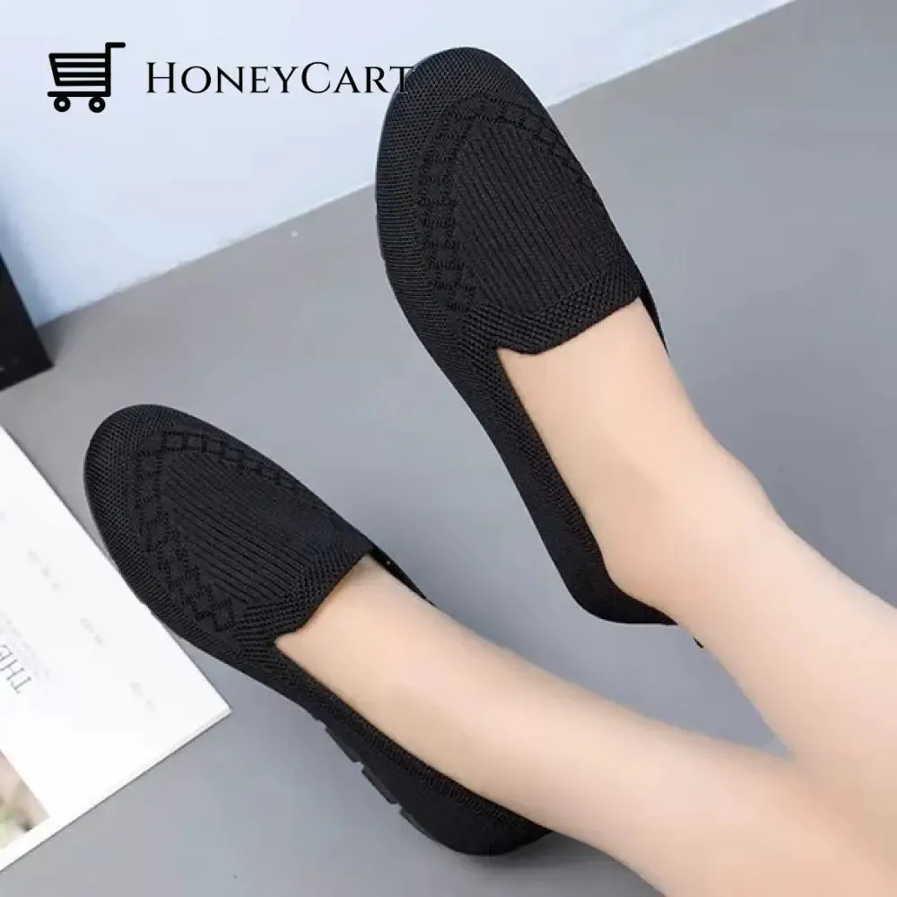 2022 Casual Shoes Womens Mesh Breathable Slip on Flat Shoes Ladies Loafers