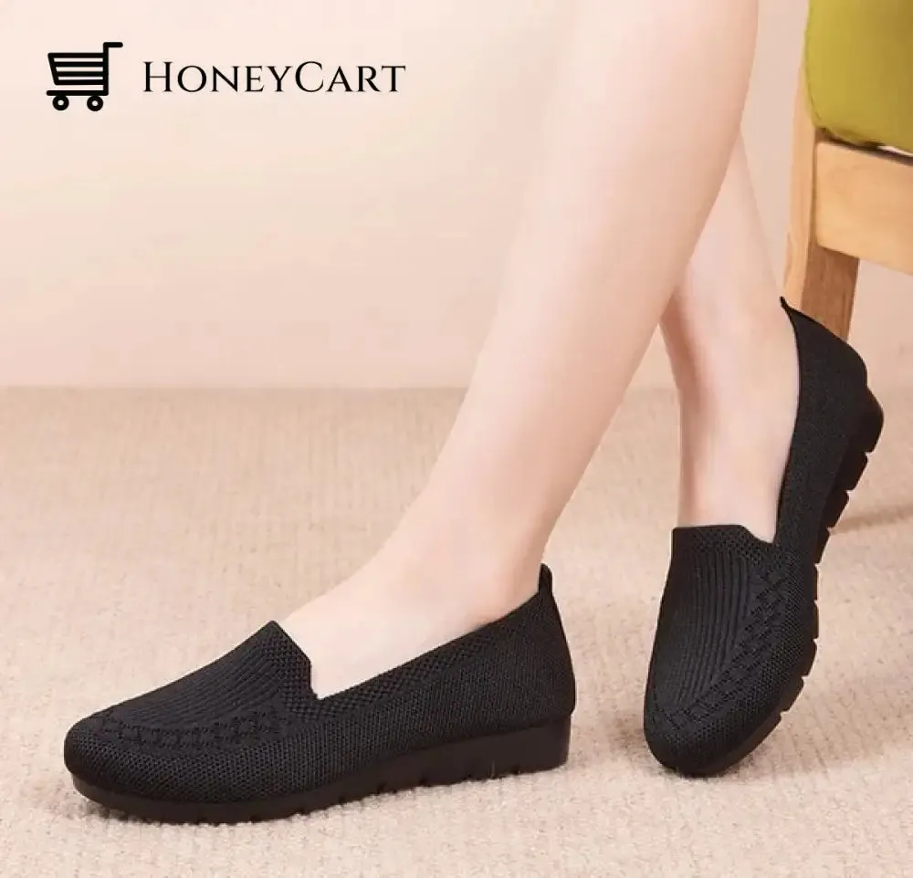 2022 Casual Shoes Womens Mesh Breathable Slip on Flat Shoes Ladies Loafers