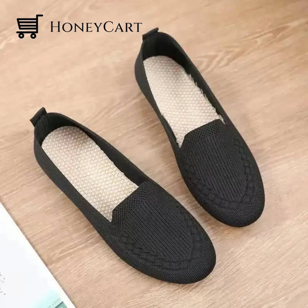 2022 Casual Shoes Womens Mesh Breathable Slip on Flat Shoes Ladies Loafers