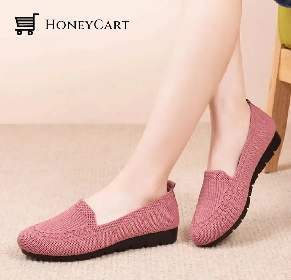 2022 Casual Shoes Womens Mesh Breathable Slip on Flat Shoes Ladies Loafers