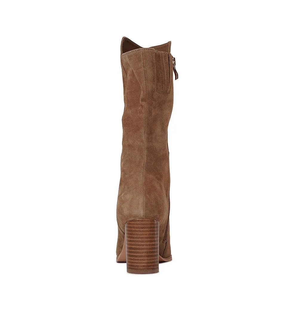 Aisley Light Choc Suede Boots