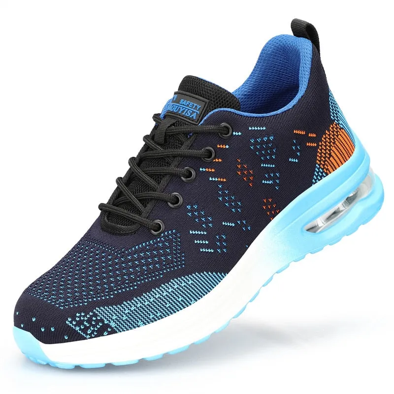 Industrial Safety Shoes With Steel Toe Cap Indestructible Cushion Work Shoes For Men Protective Security Boots Women Footwear
