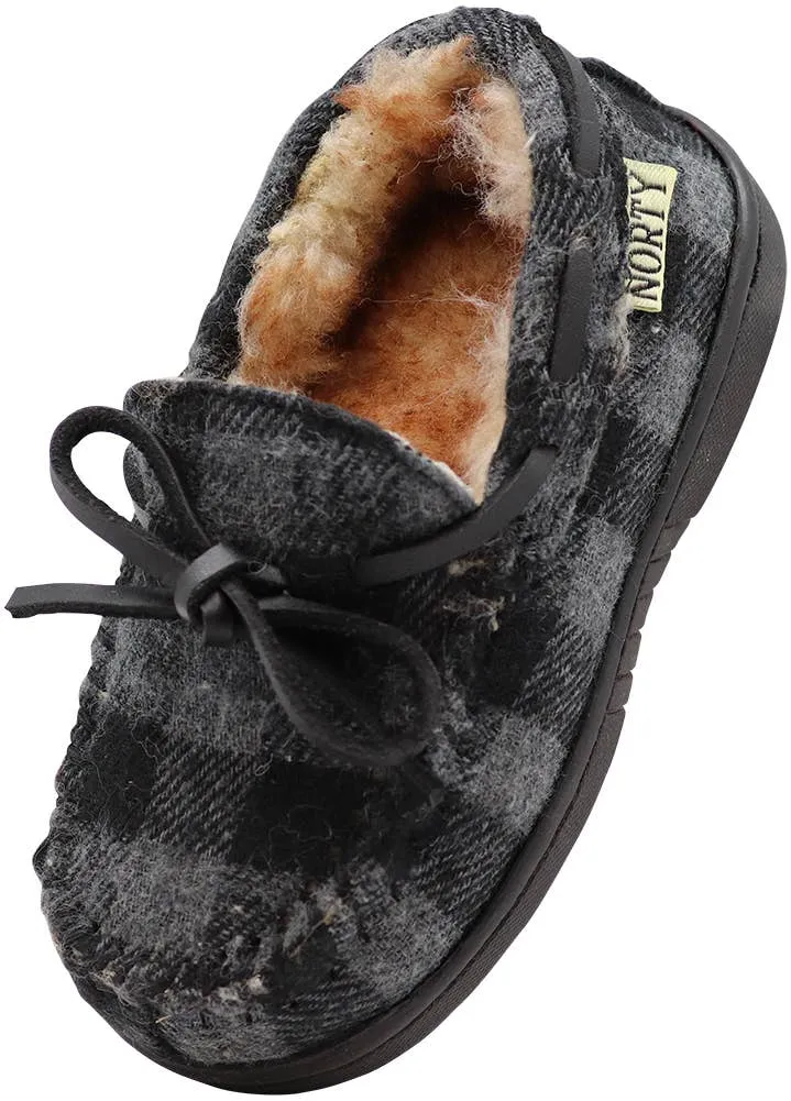 Norty Boys 11-3 Grey Buffalo Slipper 16991