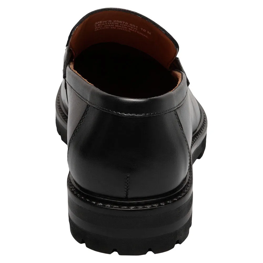 Stacy Adams Hale Black Men’s Moc Toe Bit Slip-On Shoes