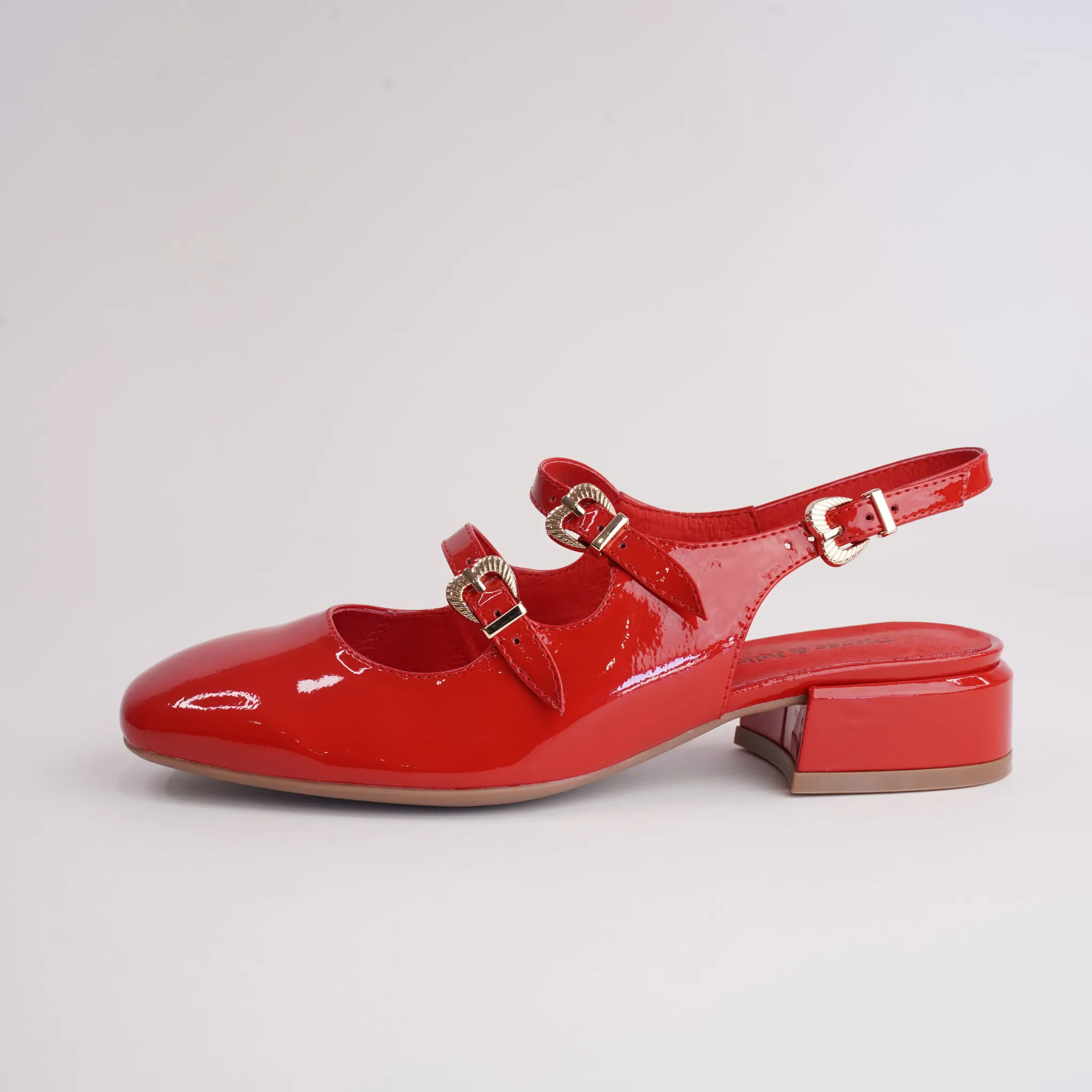 Viraz Red Patent Leather Heels
