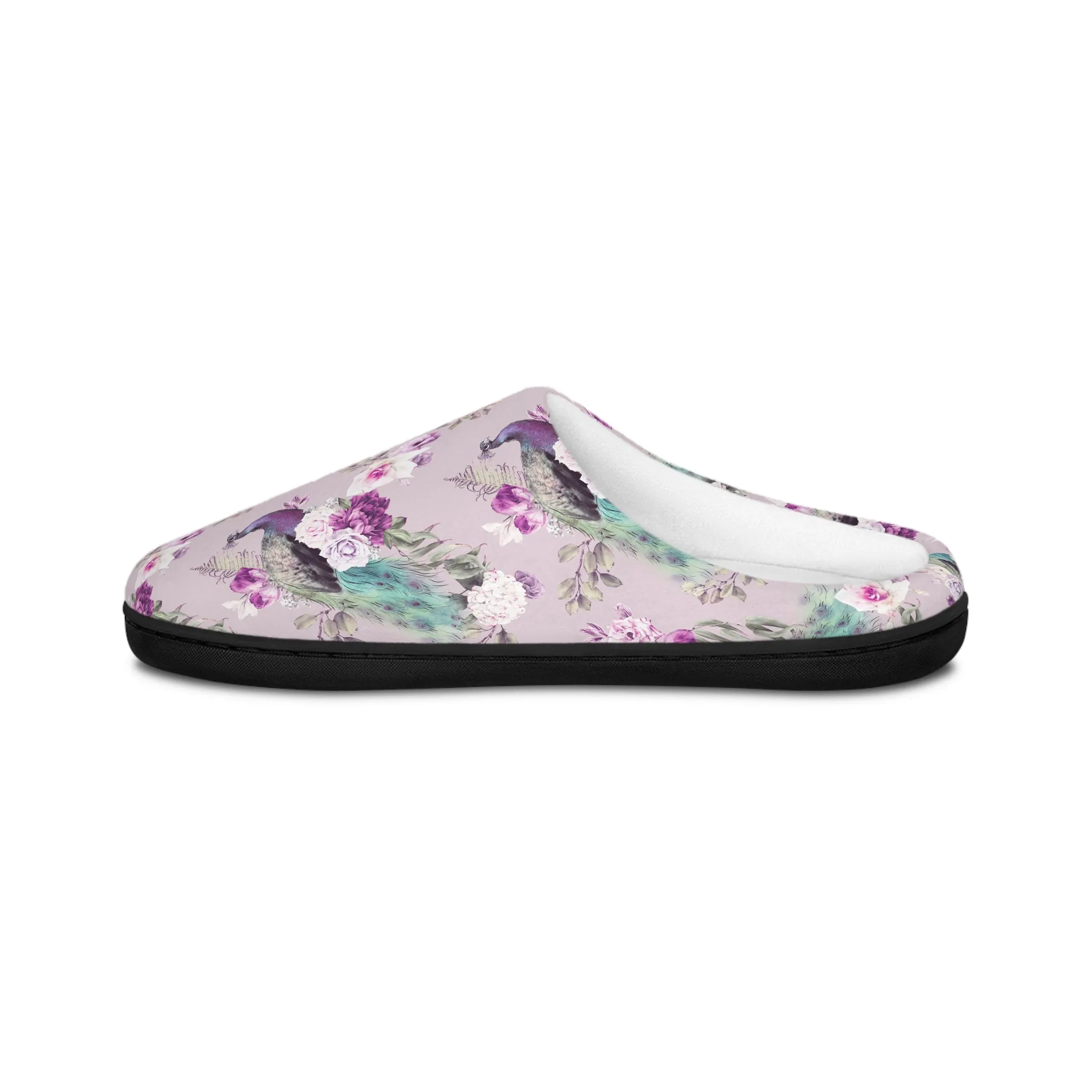 Women's Indoor Slippers - Peacock Light Botanicals Collection